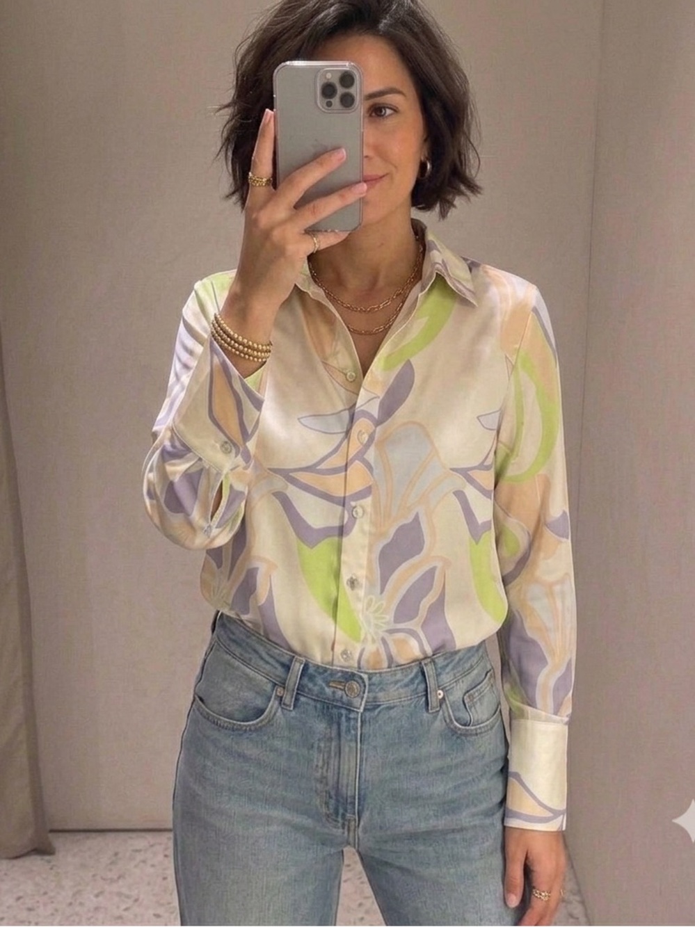 FLORAL Print Shirt